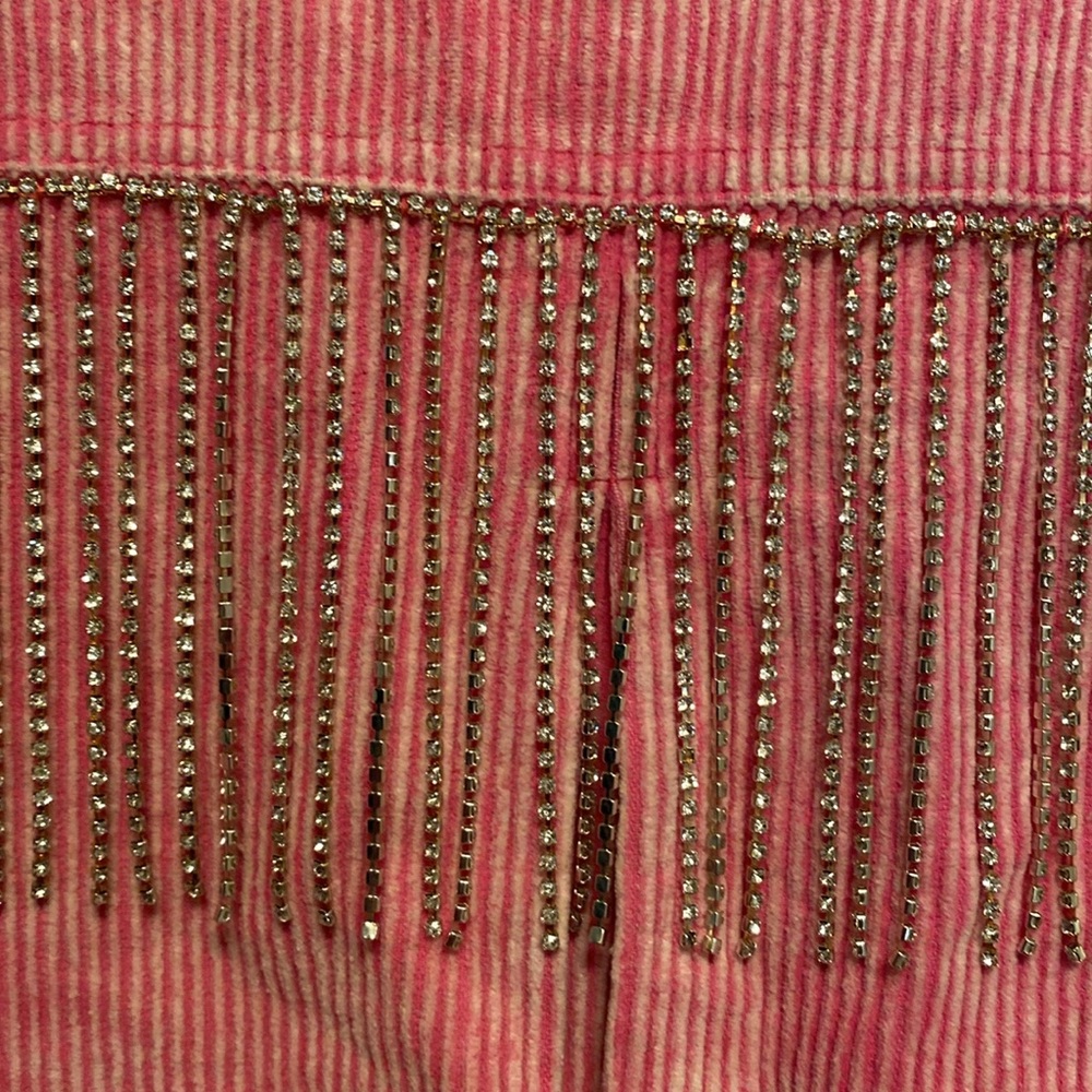 Brand New Blue B Hot Pink Corduroy Cropped Jacket…size M/L - Picture 4 of 7